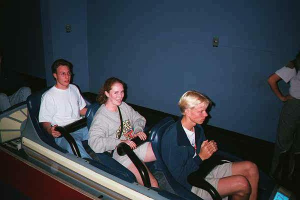 people on space mountain