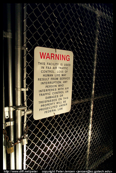 FAA remote site sign