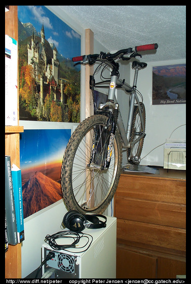indoors bike rack