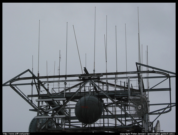 radio towers on Mt. Diablo