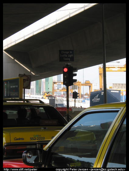 change in traffic light timing