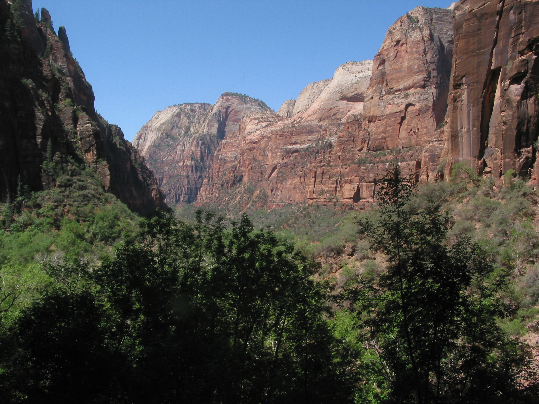 view down-canyon