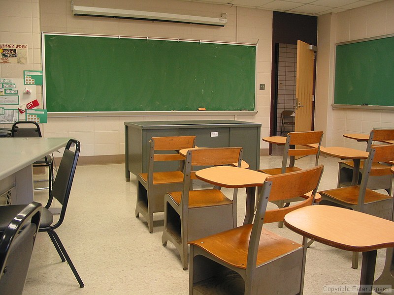 classroom. Now, is it 1955 or 2003?