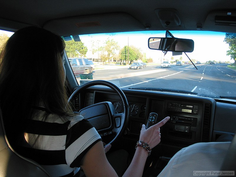 Laura driving