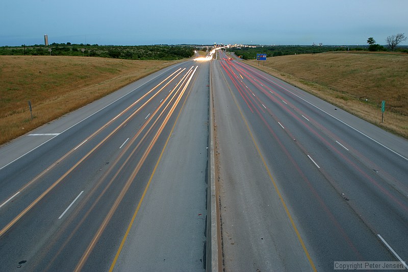 looking south from the 1327/IH-35 bridge