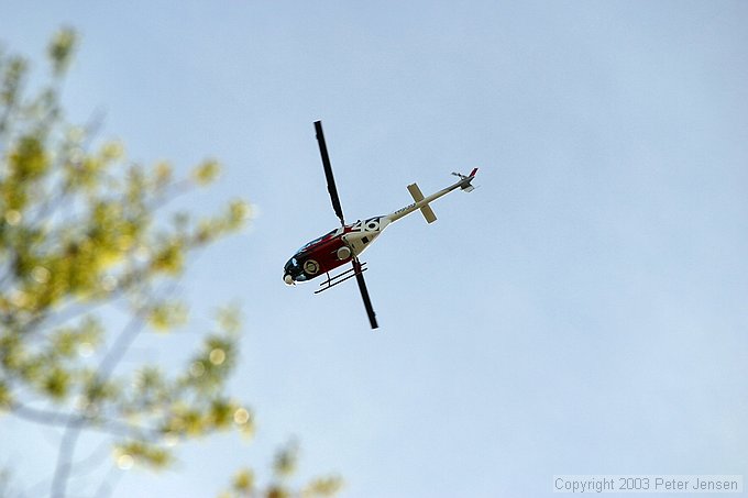 news helicopter that felt it necessary to stay up for hours