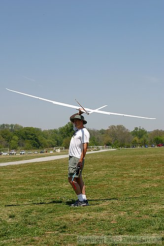 Charles, proving that it takes more than a 3m sailplane to make you look like a man