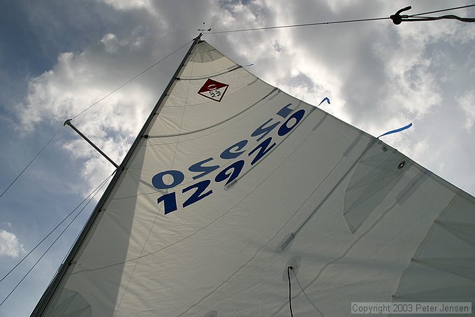 sail number 12920 on our Catalina 22
