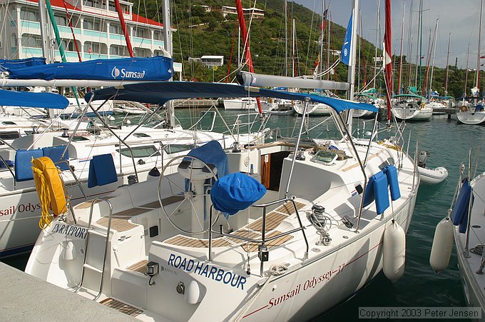 our boat for the week, En Rapport, a 37' Jeanneau