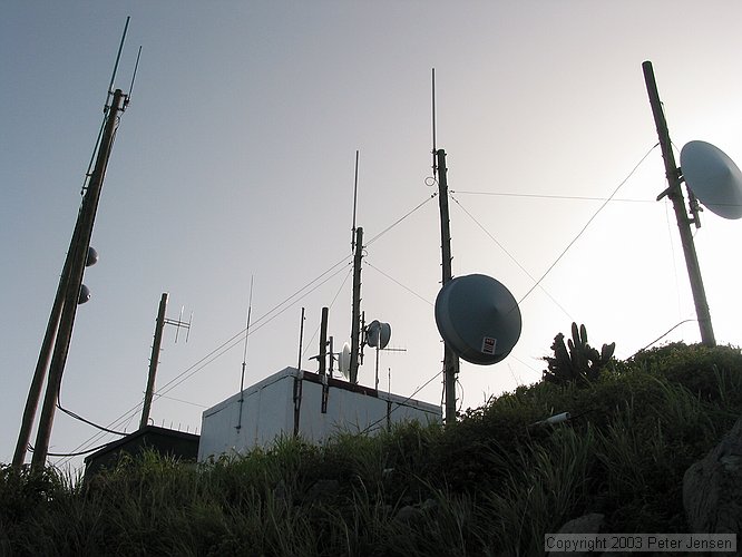 closer view of Peter Island radio towers