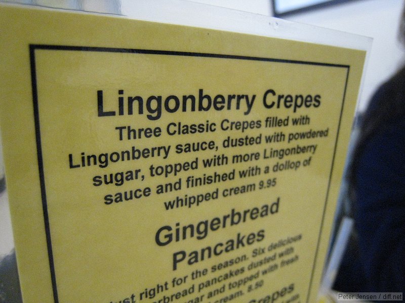 Lingonberry Crepes - quite good