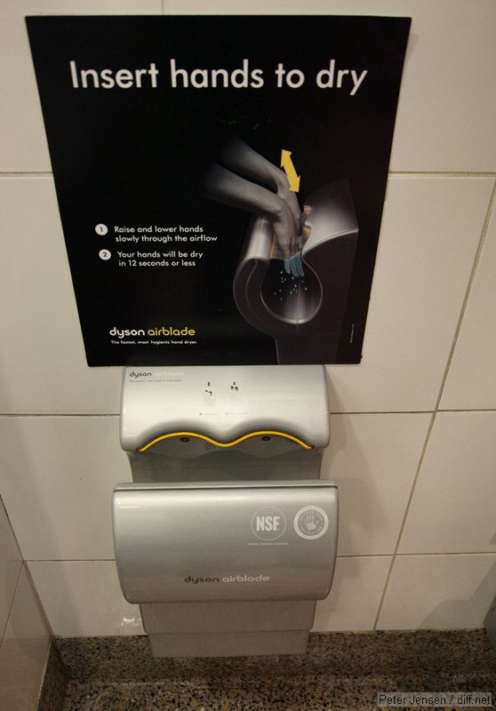 Dyson Airblade - actually works as advertised!