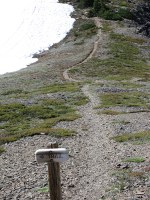 ridge trail toward Moose
