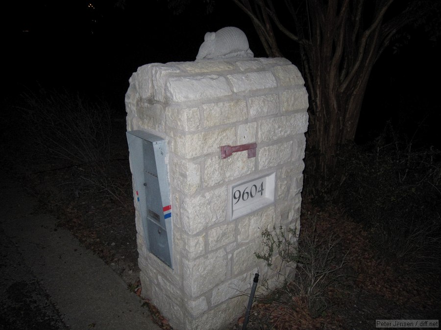 armadillo mailbox topper