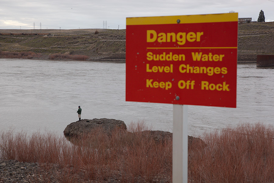 sudden water level changes keep off rock
