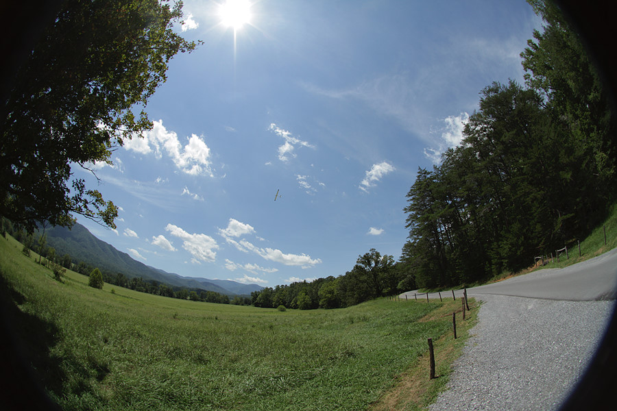 sneaking some quick sailplane time in Cades Cove