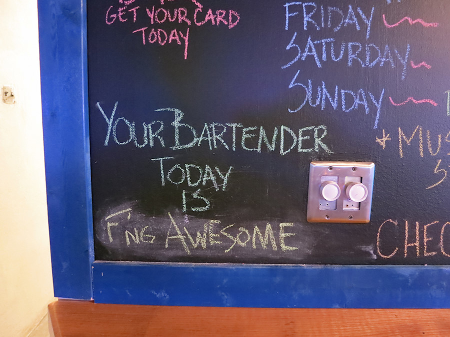 Your Bartender Today Is F'ing Awesome