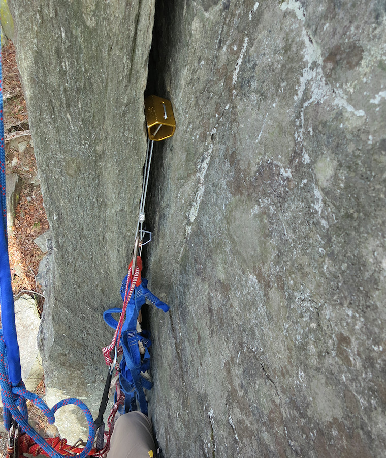 I never miss an opportunity to place a big honking hex or two while practicing aid climbing..