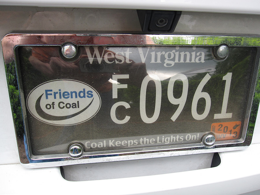 WV Friends of Coal license plate