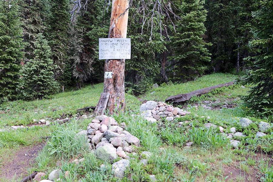 Gore Lake trail graves