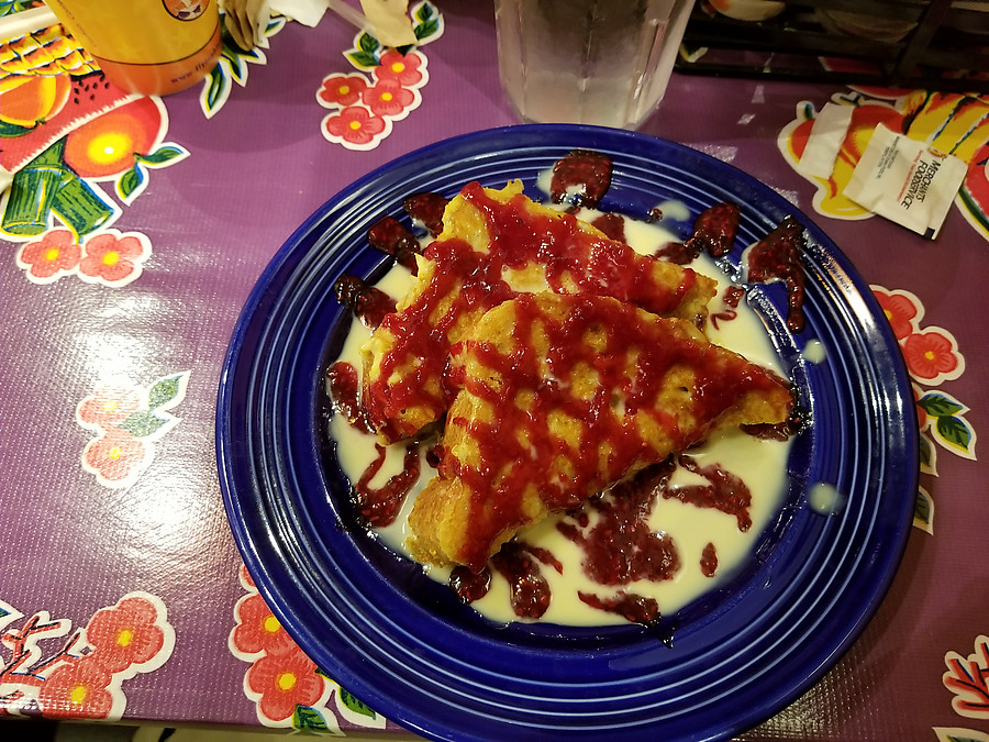 rasberry drizzle on french toast