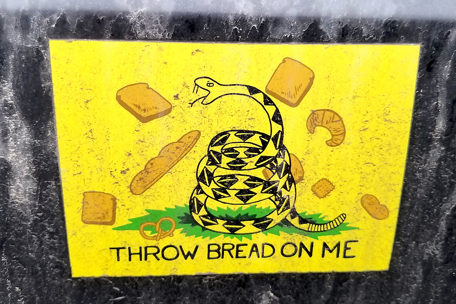 Throw Bread On Me bumper sticker