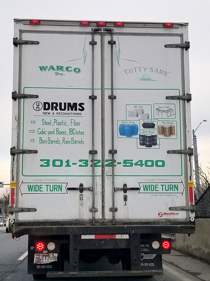 hand drawn truck signs