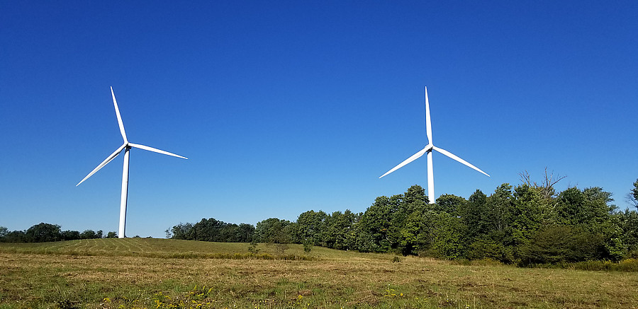 wind turbines on Ridge Rd