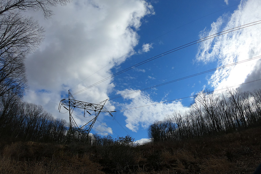 power lines near Reno Mountain Rd