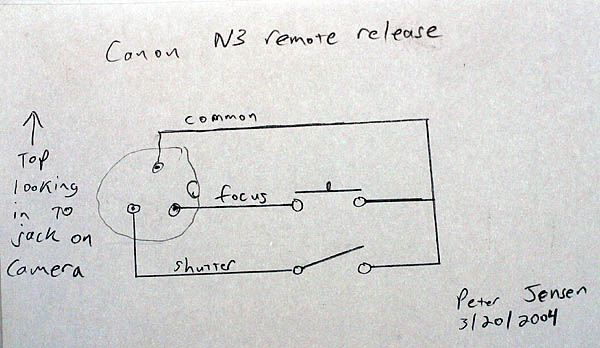 schematic of my home-made remote release