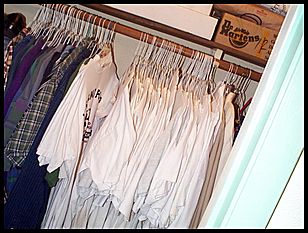 white tshirts in closet