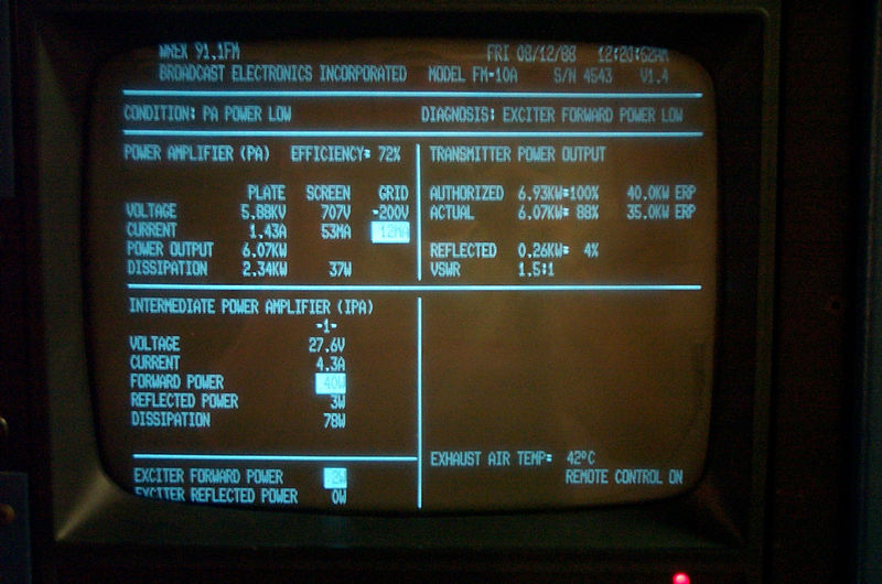 WREK BE transmitter controller