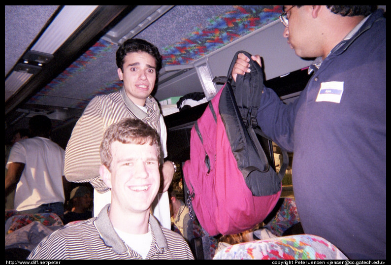 Peter and Mohammed on the bus