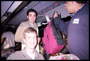 Peter and Mohammed on the bus