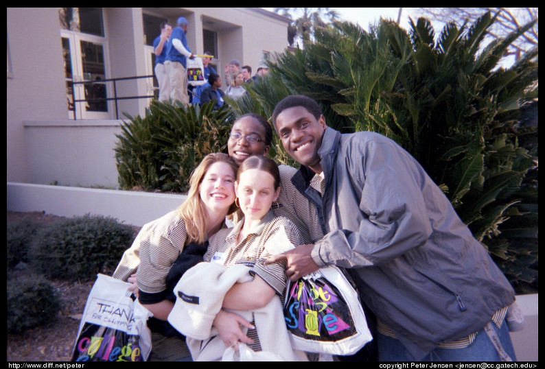 Anna, Esenam, Jennifer and a friend