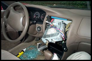 Alex's car after stupid criminals