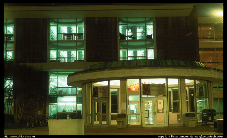library-at-night