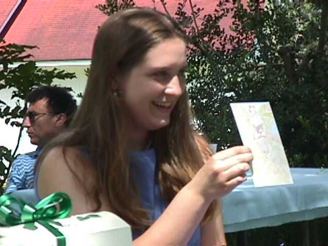 Ashley with card