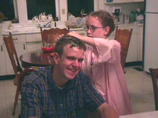 Caitlin as hairdresser1