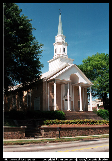 10th street church with cell site