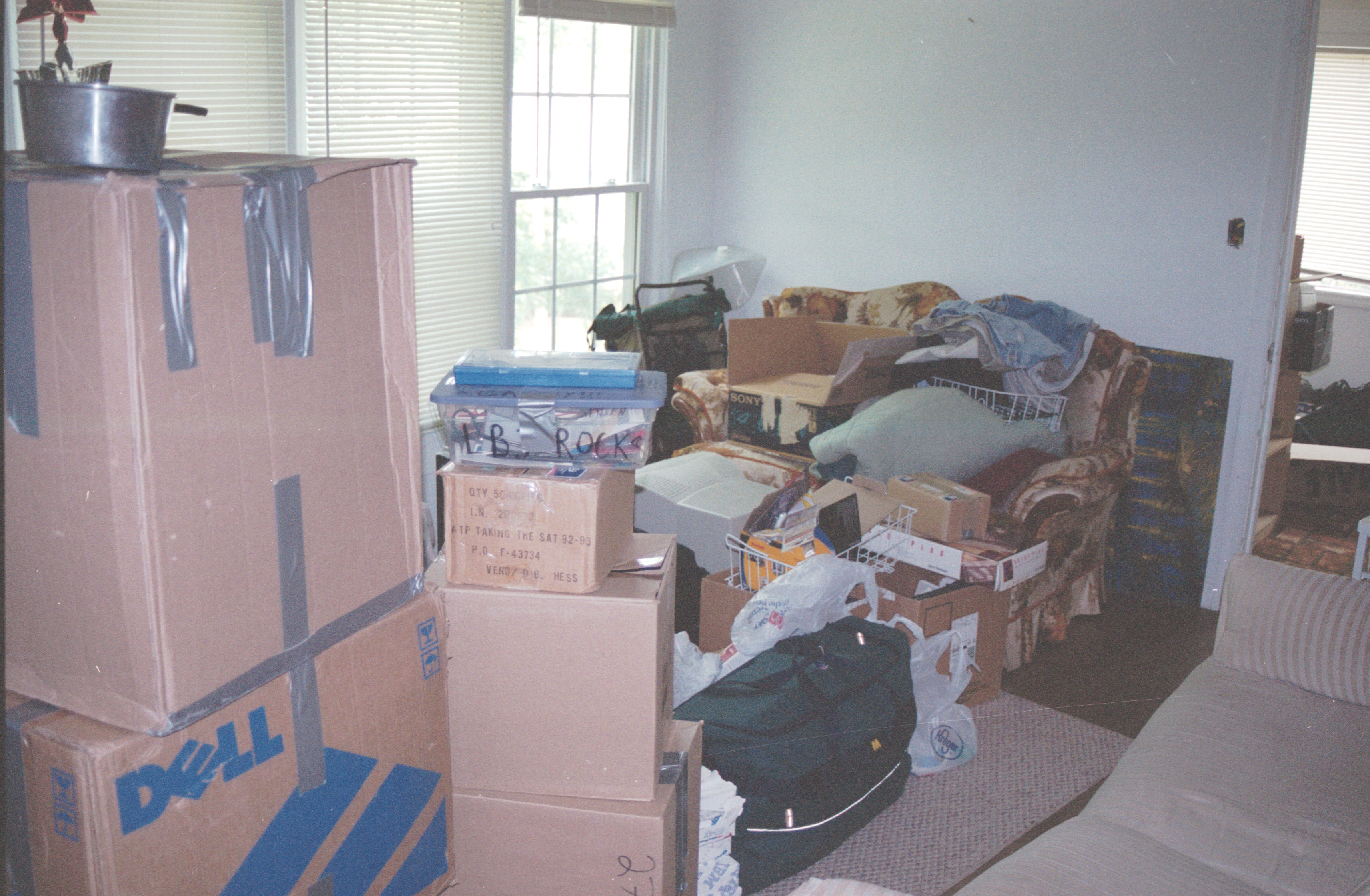 living room junk