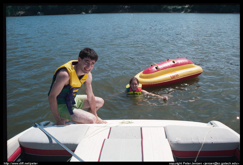 jon blair off back of boat