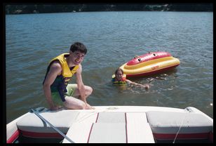 jon blair off back of boat