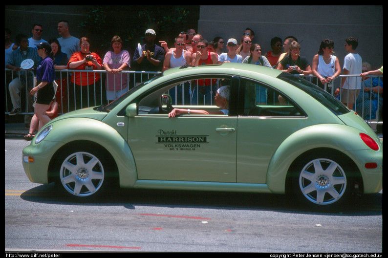 green vw bug