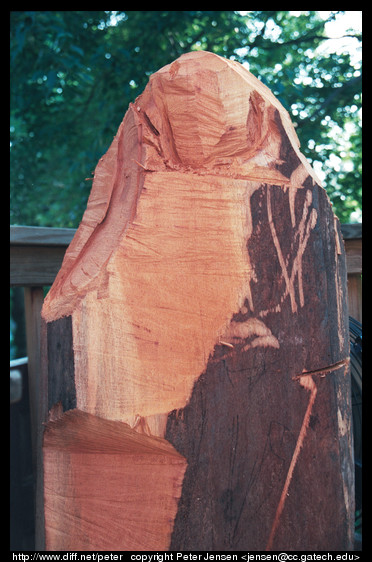 tierson chainsaw sculpture incomplete