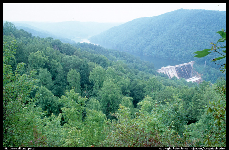 tallulah power plant from the top