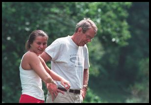 girl and dad