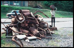 muffler pile