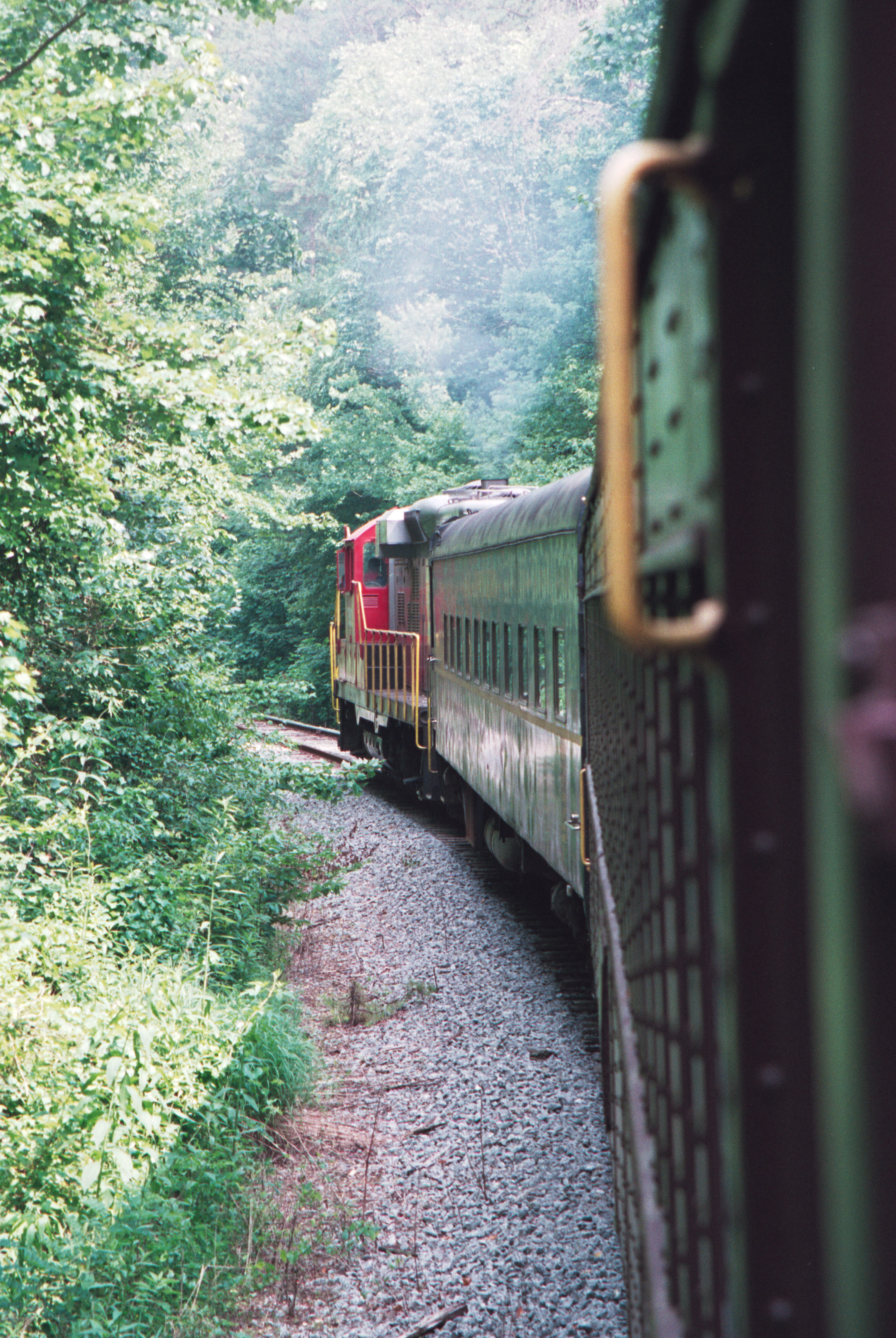 smoke from train