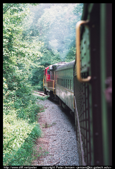 smoke from train